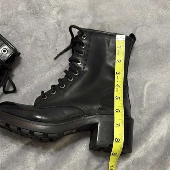 ALDO Black Leather Ankle Boots - Picture 8 of 9